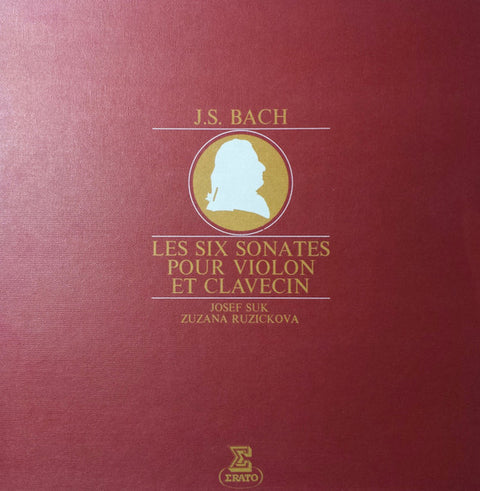 Front cover of J.S. Bach - Josef Suk, Zuzana Ruzickova – Les Six Sonates Pour Violon Et Clavecin, Erato, France, 1969