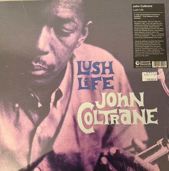 Front cover of John Coltrane – Lush Life, Second Records, Europe, 2025