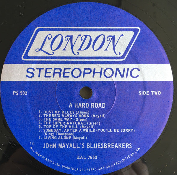 John Mayall And The Bluesbreakers – A Hard Road, image 4