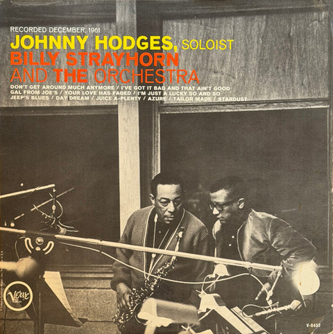Front cover of Johnny Hodges With Billy Strayhorn – Johnny Hodges With Billy Strayhorn And The Orchestra, Verve Records, US, 1962