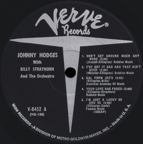 Johnny Hodges With Billy Strayhorn – Johnny Hodges With Billy Strayhorn And The Orchestra, image 3
