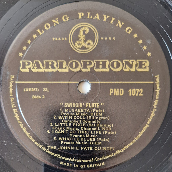 Johnnie "Swinging Shepherd" Pate – Swingin’ Flute: Dance Beat For The Ivy League, image 4