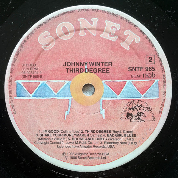 Johnny Winter – 3rd Degree, image 4