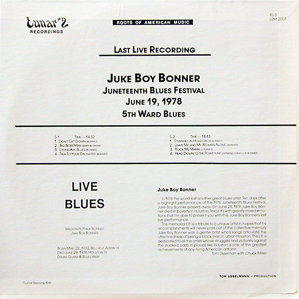 Juke Boy – Last Live Recording, image 2