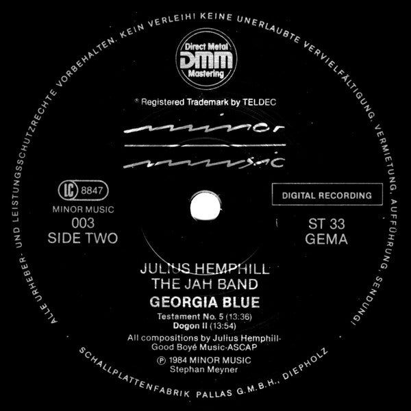 Julius Arthur Hemphill / The JAH Band – Georgia Blue, image 4