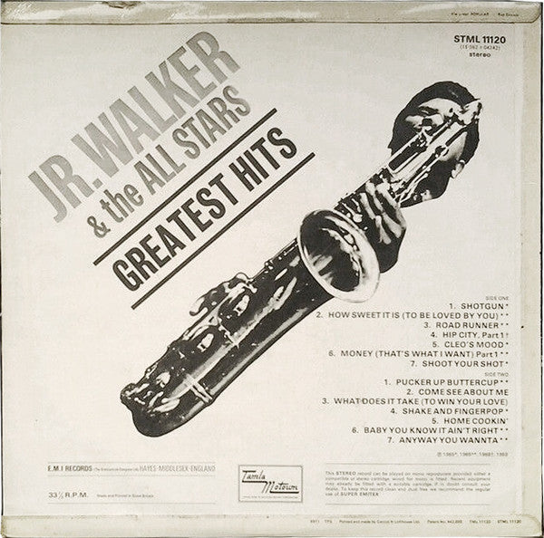Jr. Walker And The All Stars – Greatest Hits, image 2
