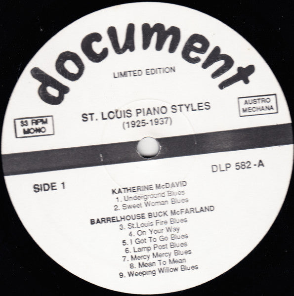 Katherine C.McDavid, Barrelhouse Buck McFarland, Keghouse, Arthur McKay – St. Louis Piano Styles (1925-1937) (Complete Recordings), image 3