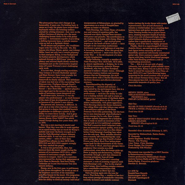 Kenny Drew, Niels-Henning Ørsted Pedersen, Philip Catherine – In Concert, image 2