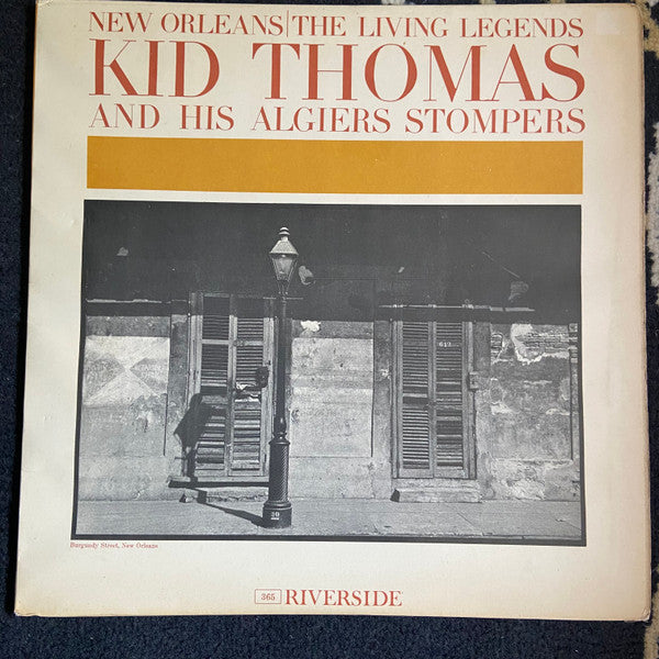 Front cover of Kid Thomas And His Algiers Stompers – Kid Thomas And His Algiers Stompers, Riverside Records, UK