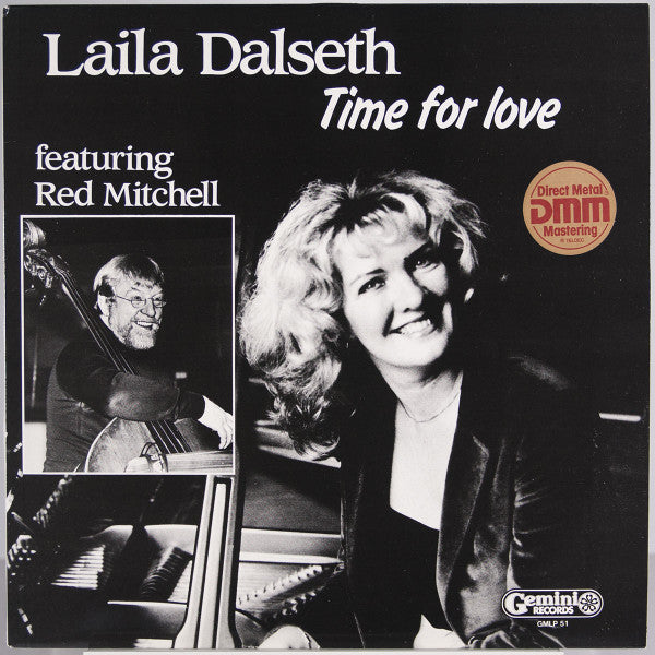 Front cover of Laila Dalseth Featuring Red Mitchell – Time For Love, Gemini Records, Norway, 1986