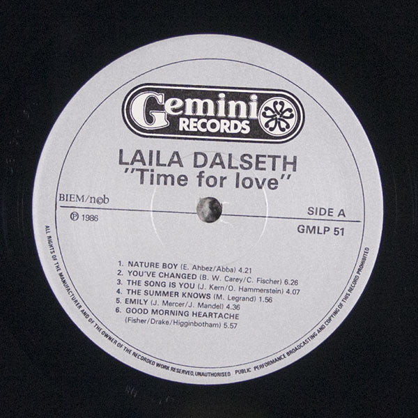 Laila Dalseth Featuring Red Mitchell – Time For Love, image 3