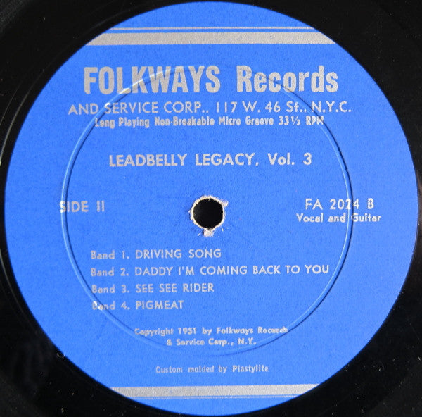 Leadbelly – Leadbelly's Legacy Volume 3: Early Recordings, image 4