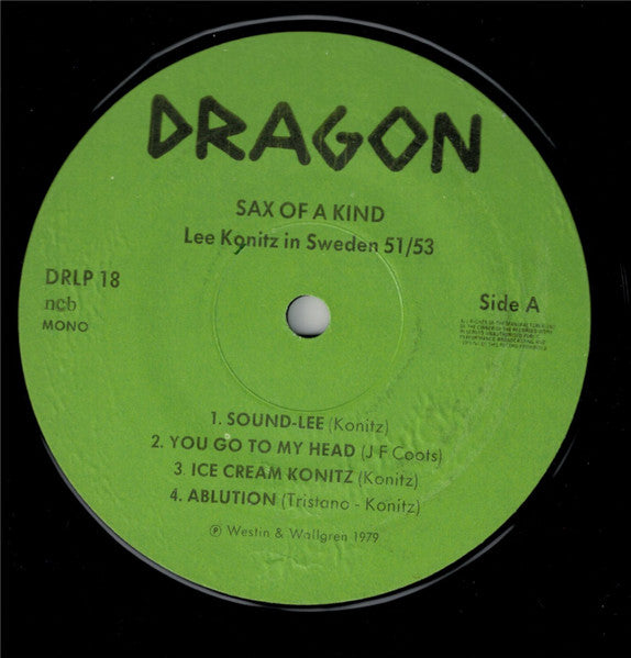 Lee Konitz – Sax Of A Kind (Lee Konitz In Sweden 1951/53), image 3