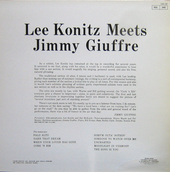 Lee Konitz Meets Jimmy Giuffre – Lee Konitz Meets Jimmy Giuffre, image 2