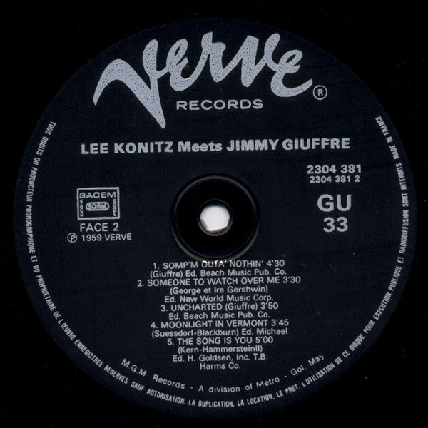 Lee Konitz Meets Jimmy Giuffre – Lee Konitz Meets Jimmy Giuffre, image 4