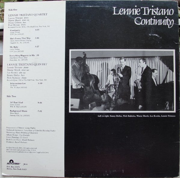 Lennie Tristano – Continuity, image 2