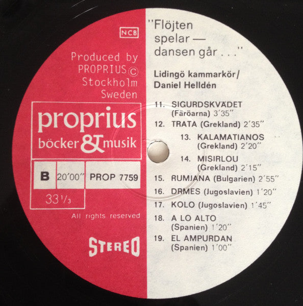 Lidingö Kammarkör / Daniel Helldén – "Flöjten Spelar - Dansen Går...", image 5