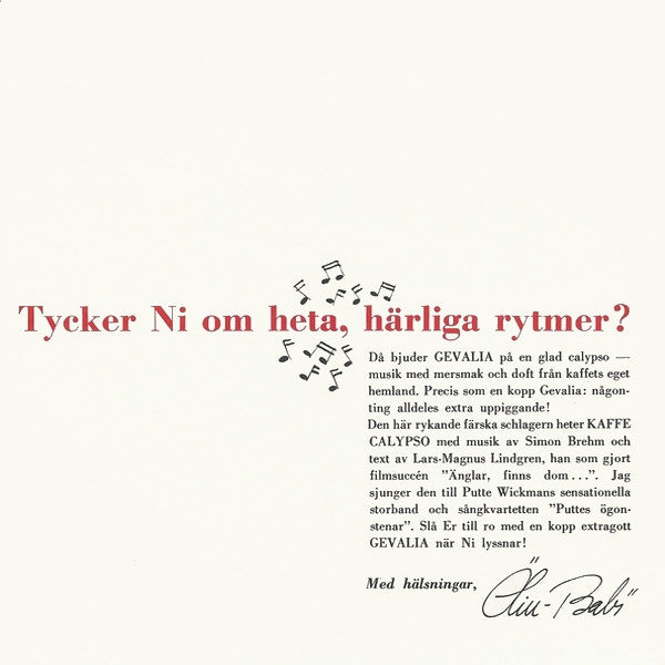 Lill-Babs Sjunger Till Putte Wickmans Storband Med "Puttes Ögonstenar" – Kaffe Calypso, image 2