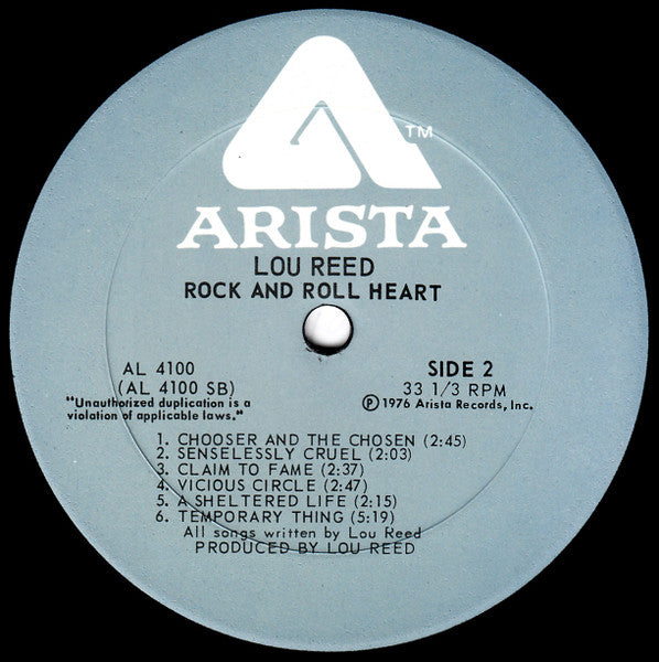 Lou Reed – Rock And Roll Heart, image 4