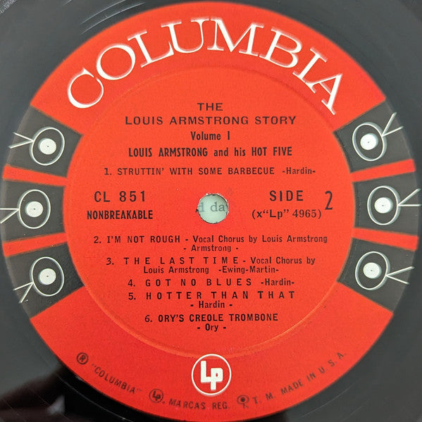 Louis Armstrong And His Hot Five – The Louis Armstrong Story - Vol. 1, image 4