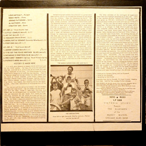 Louis Metcalf – I've Got The Peace Brother Blues, image 2