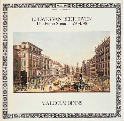 Front cover of Ludwig van Beethoven, Malcolm Binns – Piano Sonatas Vol. 1 (The Piano Sonatas 1795-1798), L'Oiseau-Lyre, UK, 1980