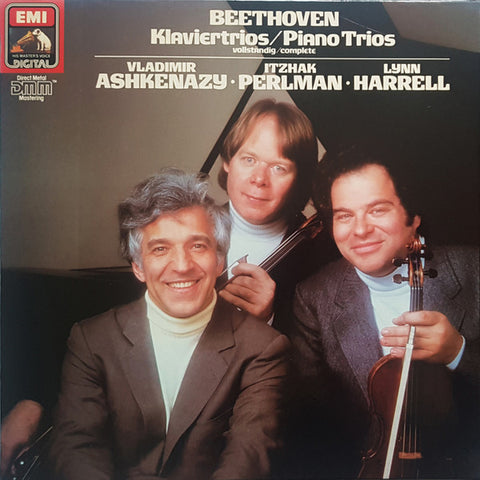 Front cover of Beethoven, Vladimir Ashkenazy, Itzhak Perlman, Lynn Harrell – Klaviertrios / Piano Trios, His Master's Voice Digital, Europe, 1986