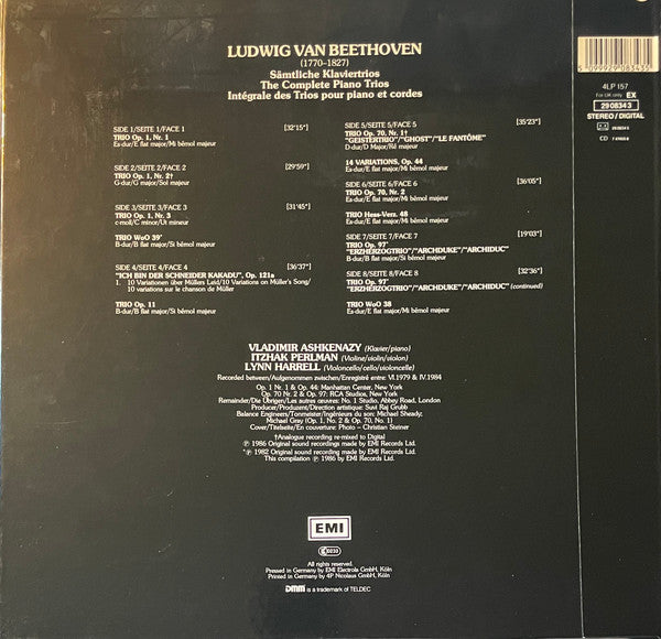 Beethoven, Vladimir Ashkenazy, Itzhak Perlman, Lynn Harrell – Klaviertrios / Piano Trios, image 3
