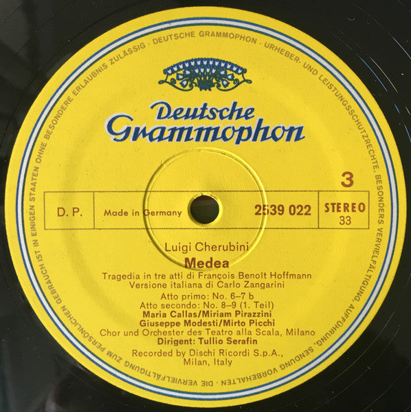 Luigi Cherubini / Maria Callas, Renata Scotto, Mirto Picchi, Orchester Der Mailander Scala Und Choir, Tullio Serafin – Medea, image 3