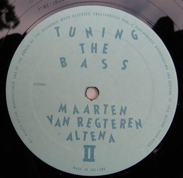 Maarten Van Regteren Altena – Tuning The Bass, image 4