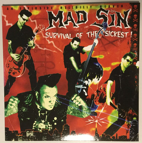 Front cover of Mad Sin – Survival Of The Sickest!, Rebellion Records, Netherlands, 2025