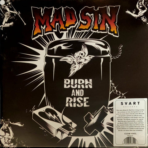 Front cover of Mad Sin – Burn And Rise, Svart Records, Finland, 2023