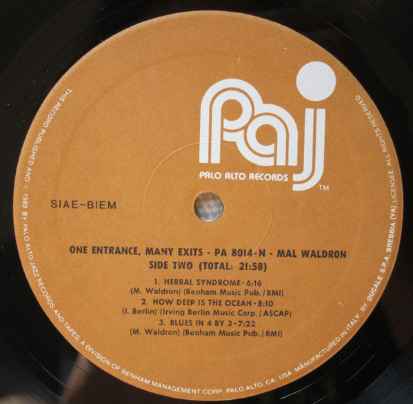 Mal Waldron – One Entrance, Many Exits, image 4