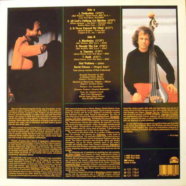 Mal Waldron / David Friesen – Dedication, image 2