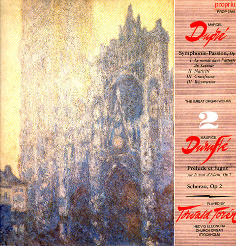 Front cover of Marcel Dupré / Maurice Duruflé – Torvald Torén – Symphonie-Passion Op. 23 / Prelude Et Fugue Op. 7; Scherzo Op. 2, Proprius, Sweden, 1981