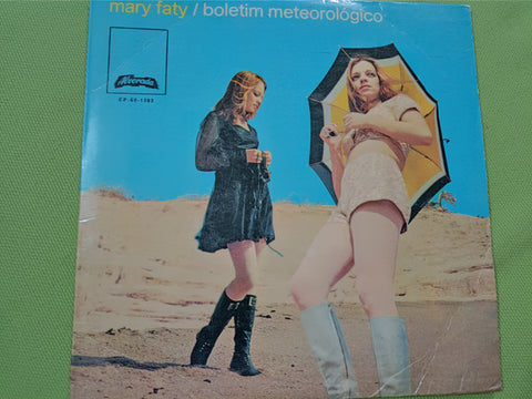 Front cover of Mary Faty – Boletim Meteorológico EP, Alvorada, Portugal, 1972