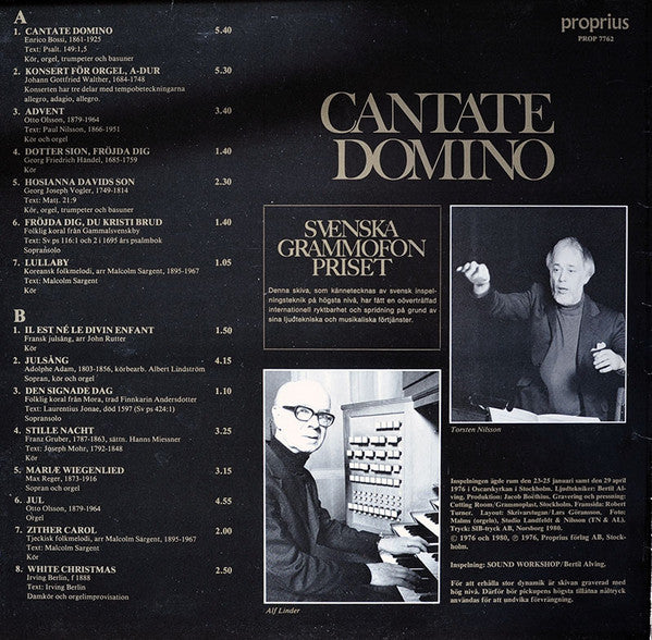 Marianne Mellnäs, Alf Linder, Oscars Motettkör, Torsten Nilsson – Cantate Domino, image 2
