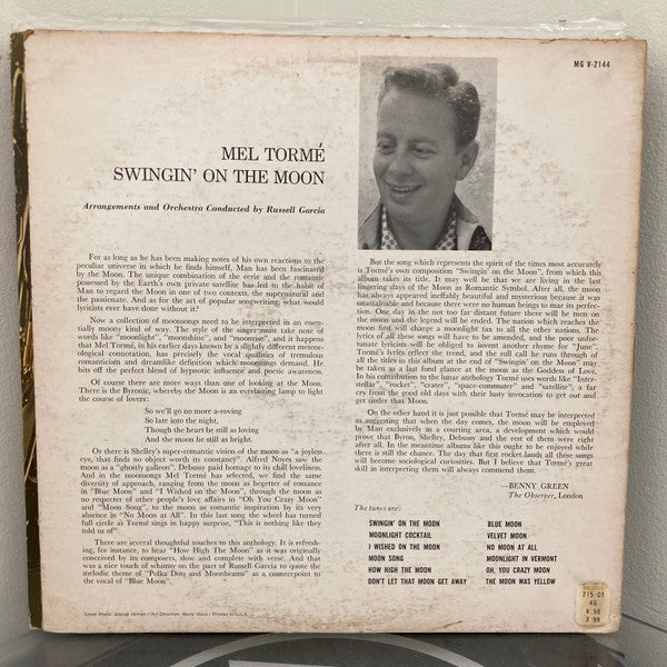 Mel Torme – Swingin' On The Moon, image 2