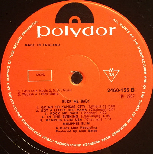 Memphis Slim – Rock Me Baby!, image 4