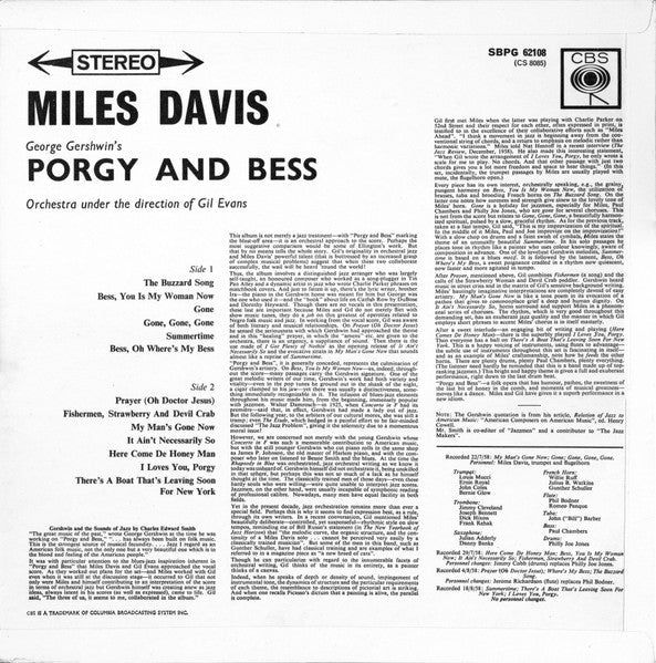 Miles Davis – Porgy And Bess, image 2