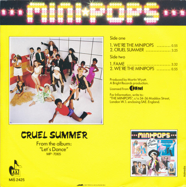 Mini-Pops – Cruel Summer, image 2