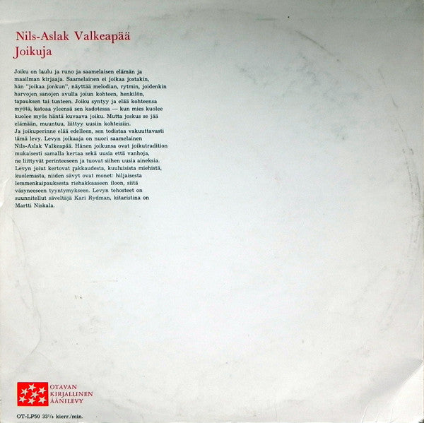 Nils-Aslak Valkeapää – Joikuja, image 2