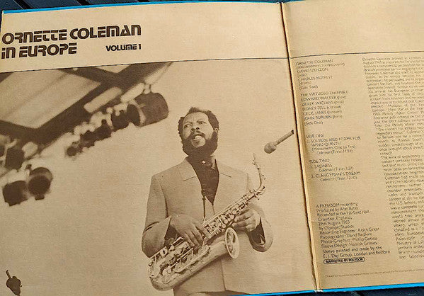 Ornette Coleman – In Europe Volume 1, image 2