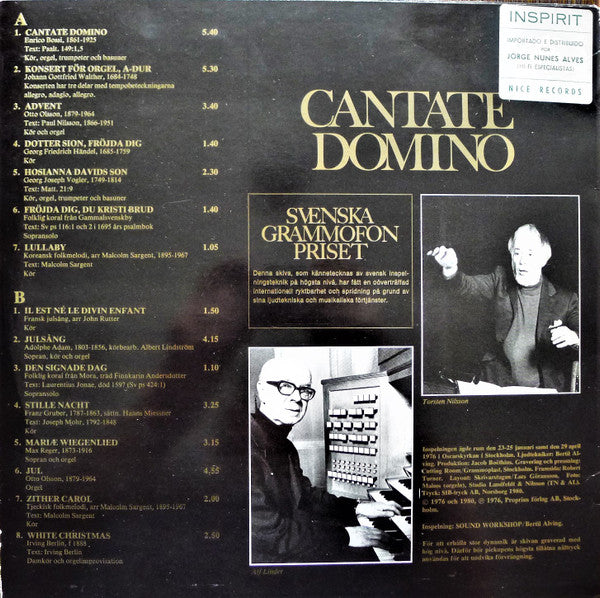 Oscars Motettkör, Torsten Nilsson, Alf Linder, Marianne Mellnäs – Cantate Domino, image 2