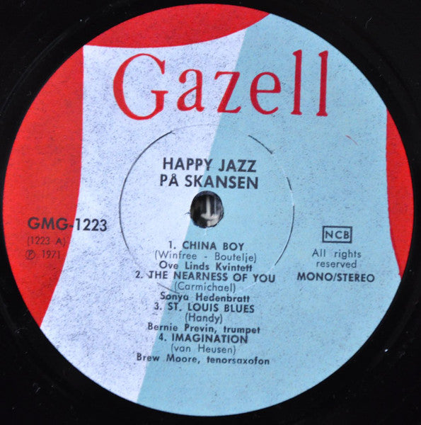 Ove Lind Quintet / Sonya Hedenbratt / Bjarne Nerem / Brew Moore / Bernie Previn / Monica Zetterlund – Happy Jazz, image 3
