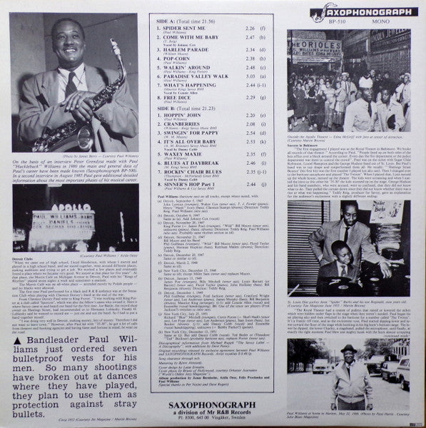 Paul Williams And His Hucklebuckers – Spider Sent Me, image 4