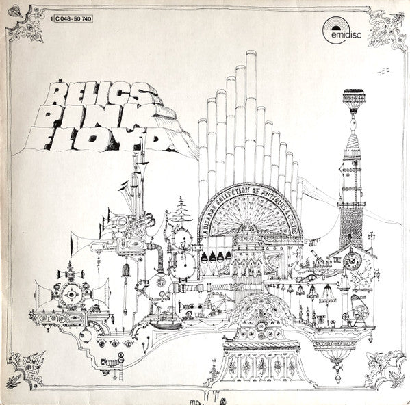 Front cover of Pink Floyd – Relics, Emidisc, Germany, 1977