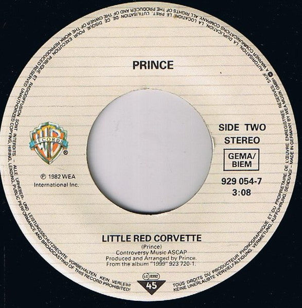 Prince – 1999 / Little Red Corvette, image 3