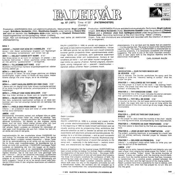 Ralph Lundsten – Fadervår (Paternoster), image 2