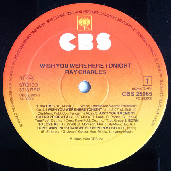 Ray Charles – Wish You Were Here Tonight, image 3